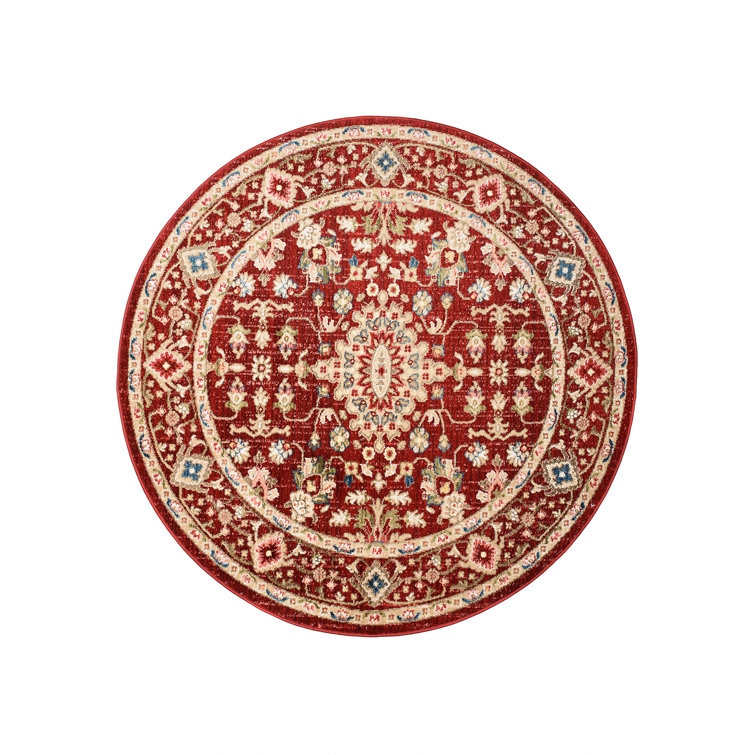 Latitude Vive Sveinn Cream/Red Area Rug Wayfair.co.uk